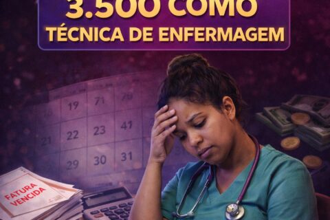 FAZ 3 MESES QUE MARIA NÃO CONSEGUE PAGAR TODAS AS CONTAS GANHANDO 3.500 COMO TÉCNICA DE ENFERMAGEM