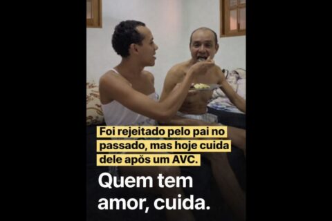 Filho que era rejeitado hoje cuida do pai com AVC “Quem tem amor, cuida.”