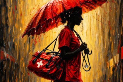 Mesmo na Chuva, Ela Não Para A Enfermagem é Movimento, Coragem e Propósito
