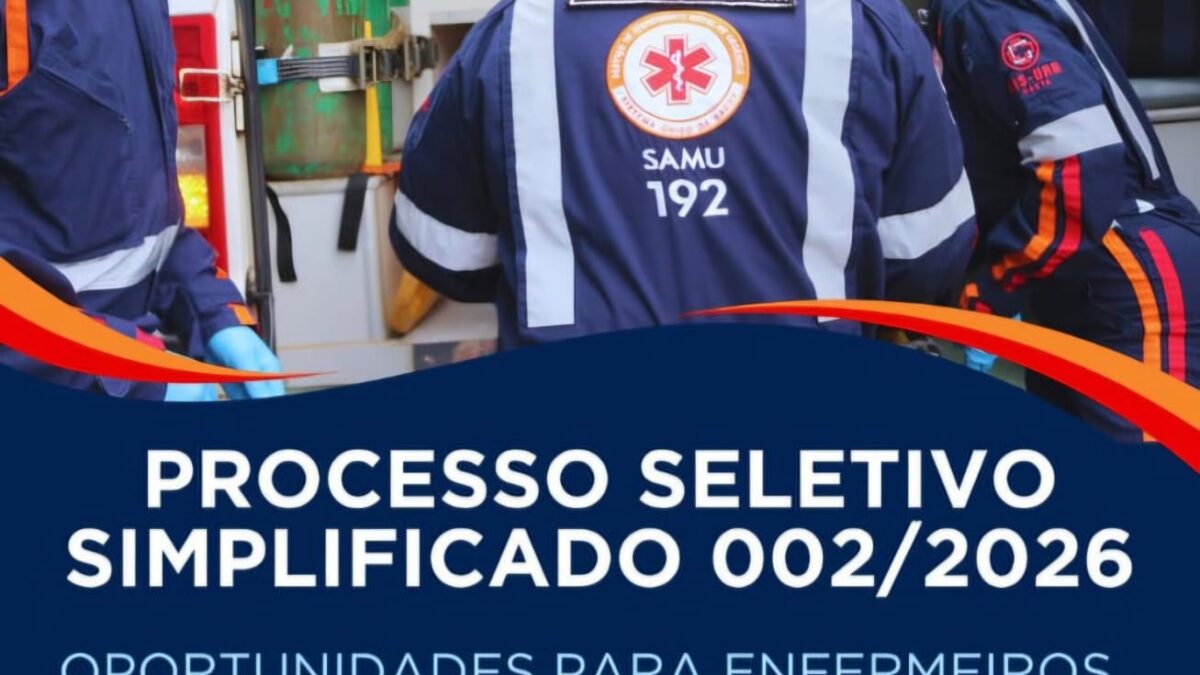 SAMU 192 abre novo processo seletivo com vagas para enfermagem e outras áreas em Minas Gerais