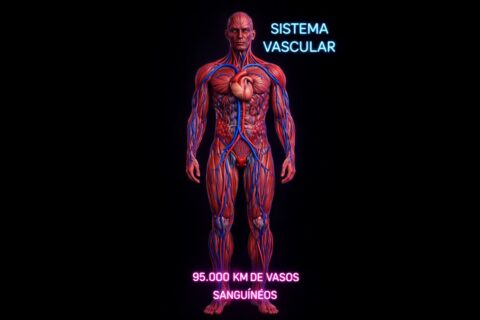 Sistema vascular humano impressiona com cerca de 95 mil quilômetros de vasos sanguíneos