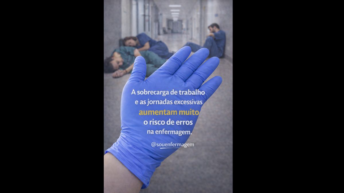 Sobrecarga de trabalho e jornadas excessivas aumentam o risco de erros na enfermagem