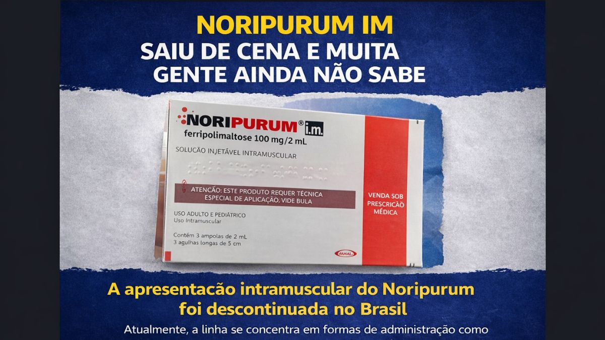 Noripurum IM saiu de cena e mudança ainda gera dúvidas entre pacientes e profissionais