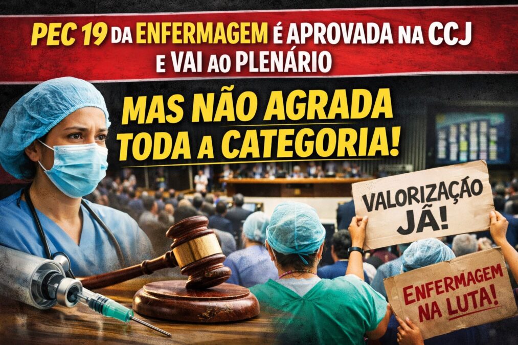 PEC 19 avança no Senado mas mudança para 36 horas divide a enfermagem