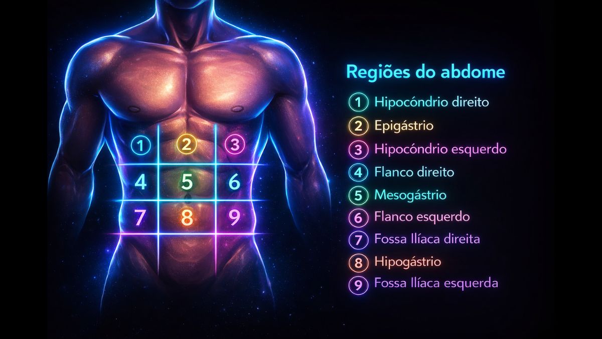 Regiões do abdome e sua aplicação na prática clínica