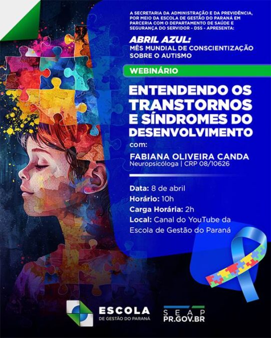 Webinário no Paraná vai discutir autismo, TDAH e inclusão em diferentes contextos sociais